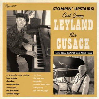 the album cover for Carl Sonny Leyland - Stompin' Upstairs