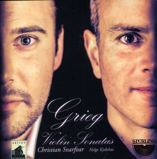 the album cover for Grieg / Svarfvar / Christian - Violin Sonatas