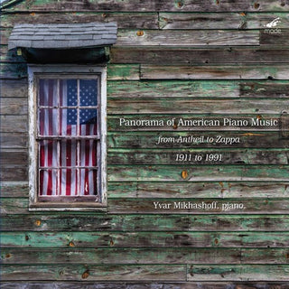 the album cover for Yvar Mikhashoff - Panorama of American Piano Music