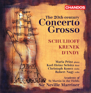 the album cover for Dindy / Schutz / Academy Of St Martin In Fields - 20th-Century Concerto Grosso