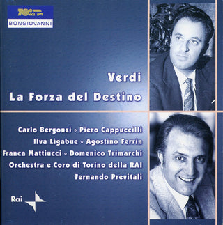 the album cover for Verdi / Bergonzi / Cappuccilli / Previtali - Forza Del Destino