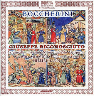 the album cover for Boccherini / Vignudelli / Crescini / Handt - Giuseppe Riconosciuto