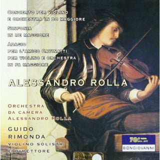the album cover for Guido Rimonda - Concerto Per Violino E Orchestra in Do Maggiore