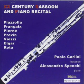 the album cover for G. BRUNETTI - Concertpiece Op 35 for Bassoon & Piano