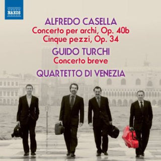 the album cover for Quartetto d'Archi di Venezia - Concerto Per Archi Op 40 / Cinque Pezzi Op 34