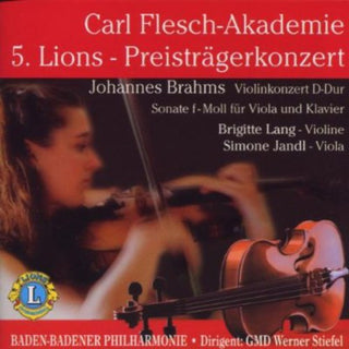 the album cover for Brahms / Stiefel / Baden-Badner Phil - 5 Lions-Preistragerkonzert