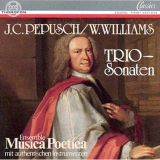 the album cover for Musica Poetica - Trio Sonatas