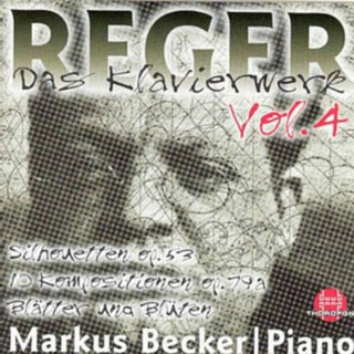 the album cover for Markus Becker - Piano Works 4