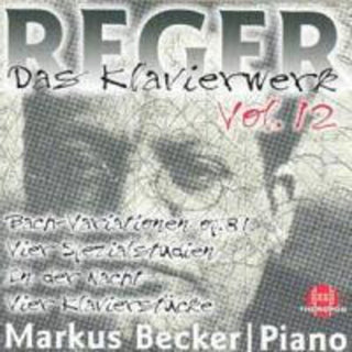 the album cover for Markus Becker - Piano Works 12