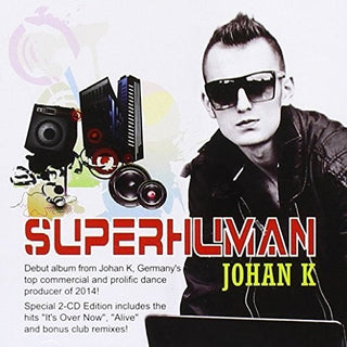 the album cover for Johan K - Superhuman
