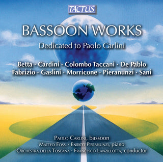 the album cover for Gaslini / Paolo Carlini - Bassoon Works