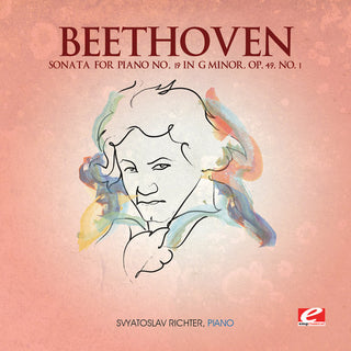 the album cover for Beethoven - Sonata for Piano 19 in G minor