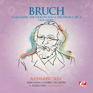 the album cover for Bruch - Variations for Violoncello Orchestra