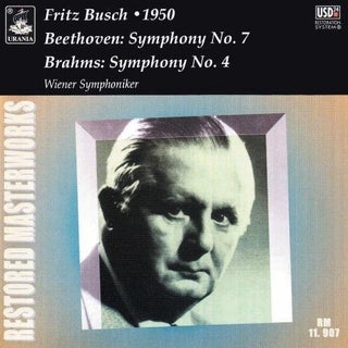 the album cover for Beethoven / Brahms / Wiener Symphoniker / Bush - Symphony 7 / Symphony 4