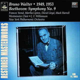 the album cover for Bruno Walter - Symphony 9