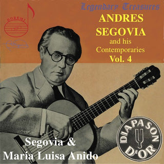 the album cover for AndrÃ©s Segovia - His Contemporaries 4