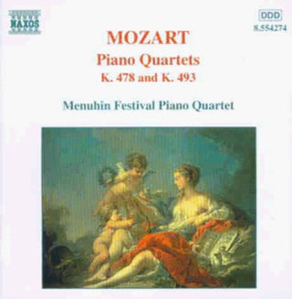 the album cover for Menuhin Festival Piano Quartet - Piano Quartet G Minor / Piano Quartet E Flat Maj