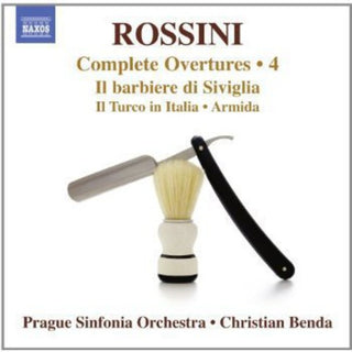 the album cover for Prague Sinfonia - Complete Overtures 4: Il Barbiere Di Siviglia