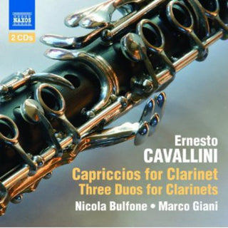 the album cover for Nicola Bulfone - Capriccios for Clarinet & Three Duos for Clarinets