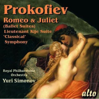 the album cover for Royal Philharmonic Orchestra, Yuri Simonov - Romeo & Juliet (Highlights) / Symphony No. 1