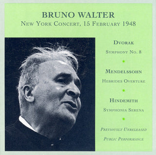 the album cover for Bruno Walter - Symphony 8 / Hebrides Overture / Symphonia Serena