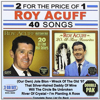 the album cover for Roy Acuff - 40 Songs