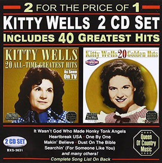 the album cover for Kitty Wells - 40 Greatest Hits