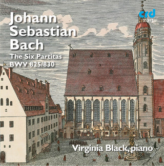 the album cover for J Bach S / Black - Six Partitas BWV 825/830