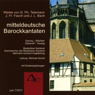 the album cover for Telemann / Scholl - Mitteldeutsche Barockkantaten