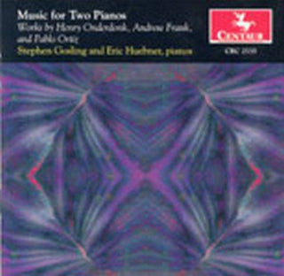 the album cover for Onderdonk / Frank / Ortiz / Gosling / Huebner - Music for 2 Pianos