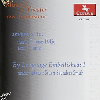 the album cover for Thomas Delio - Amounts to / By Language Embellished
