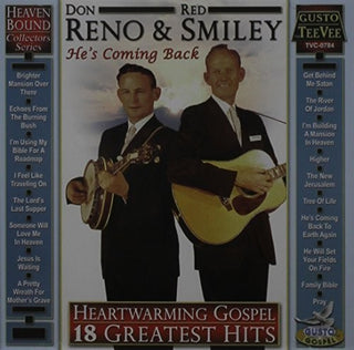 the album cover for Don Reno / Smiley,Red - Heartwarming Gospel: 18 Greatest Hits