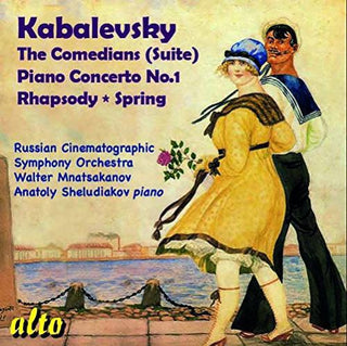 the album cover for Kabalevsky / Russian Cinematographic Sym Orch - Comedians / Piano Concert