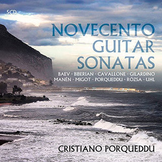 the album cover for Cristiano Porqueddu - Novecento Guitar Sonatas