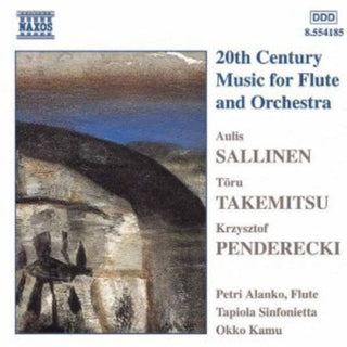 the album cover for Sallinen/Takemitsu/Penderecki - 20th Century Music for Flute & Orchestra