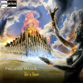 the album cover for Frederik Magle - Like a Flame