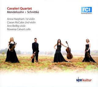 the album cover for Mendelssohn / Harpham / Mccabe / Beilby / Calvert - STR QRTS
