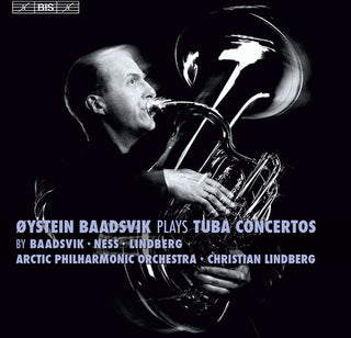 the album cover for Baadsvik / Arctic Phil Orch / Lindberg - Oystein Baadsvik Plays Tuba Cons