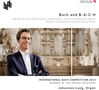 the album cover for Johannes Lang - Bach & B-A-C-H