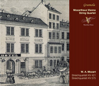the album cover for Mozart / Mozarthaus String Qrt - Streichqrtte KV 421 & 575