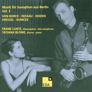 the album cover for Frank Lunte - Music for Saxophone 2