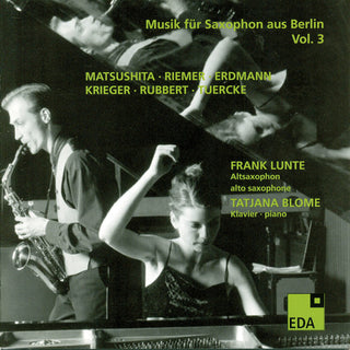 the album cover for Frank Lunte - Music for Saxophone 3