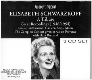 the album cover for Schwarzkopf - Elisabeth Schwarzkopf
