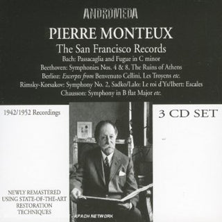 the album cover for Beethoven / Bach / Berlioz - Pierre Monteux