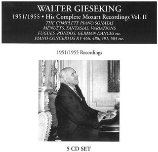 the album cover for Mozart - Complete Recordings of Wal