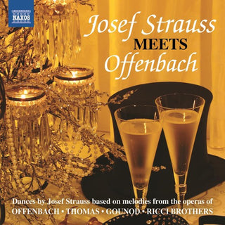 the album cover for Strauss / Razumovsky Sym Orch / Dittrich - Josef Strauss Meets Offenbach