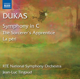 the album cover for Dukas / Tingaud / Rte National Sym Orch - Lapprenti Sorcier la Peri & Sym in C Major