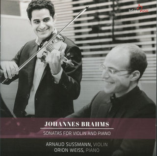 the album cover for Brahms / Sussmann / Weiss - Sons for VLN & Pno