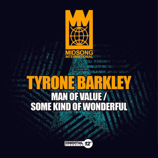 the album cover for Tyrone Barkley - Man of Value / Some Kind of Wonderful