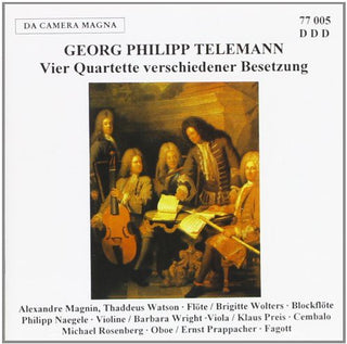 the album cover for Telemann / Magnin / Naegele / Lupu - 4 QRTS